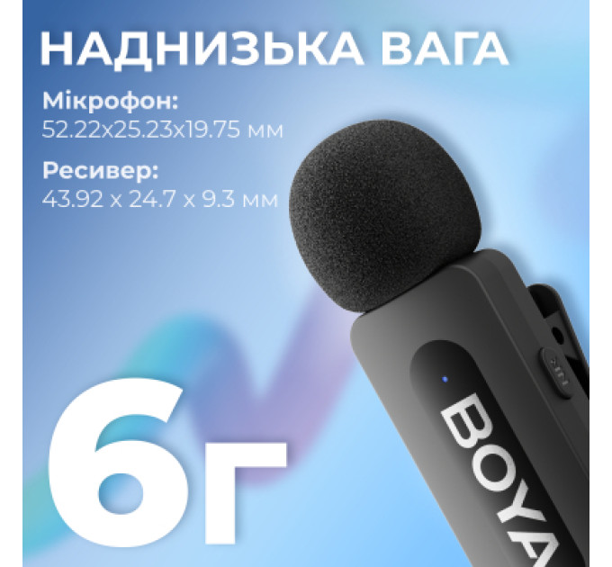 Boya Мікрофон Boya BY-V10 Type-C Black (BY-V10)