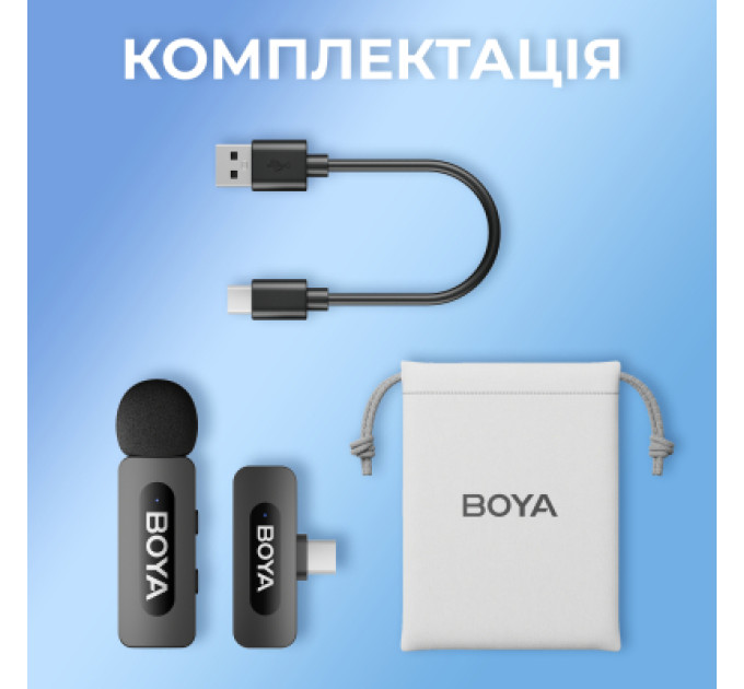 Boya Мікрофон Boya BY-V10 Type-C Black (BY-V10)