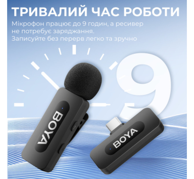 Boya Мікрофон Boya BY-V10 Type-C Black (BY-V10)