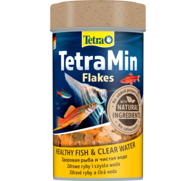 Tetra Корм для риб Tetra Min Flakes для тропічних акваріумних рибок в пластівцях 100 мл (4004218813045)