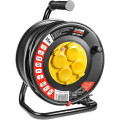 Stark Подовжувач на котушці Stark CRP 1525-P (242000001) 4 розетки, 25 м, чорний