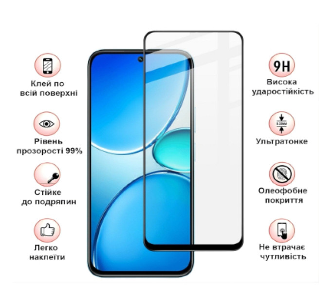BeCover Скло захисне BeCover Realme C85 5G Black (715139)