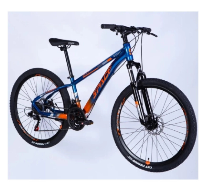 Space Велосипед Space 26" MERCURY DD FR рама-13" AL 2026 синьо-помаранчевий (OPS-SP-26-081)