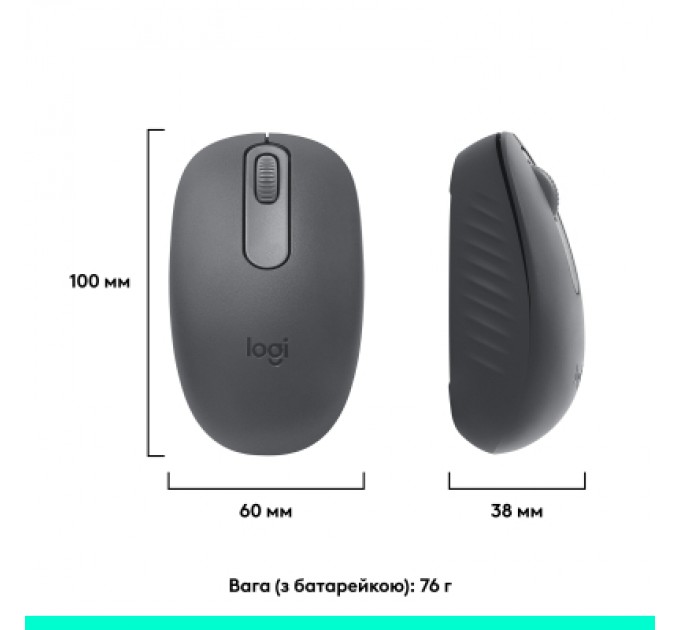 Logitech Мишка Logitech M196 Bluetooth Graphite (910-007459)