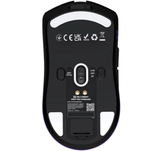 Hator Мишка Hator Hellyberry HM47 Pro RGB Wireless/Bluetooth/USB Black/Violet (HM47PRO_black_violet)