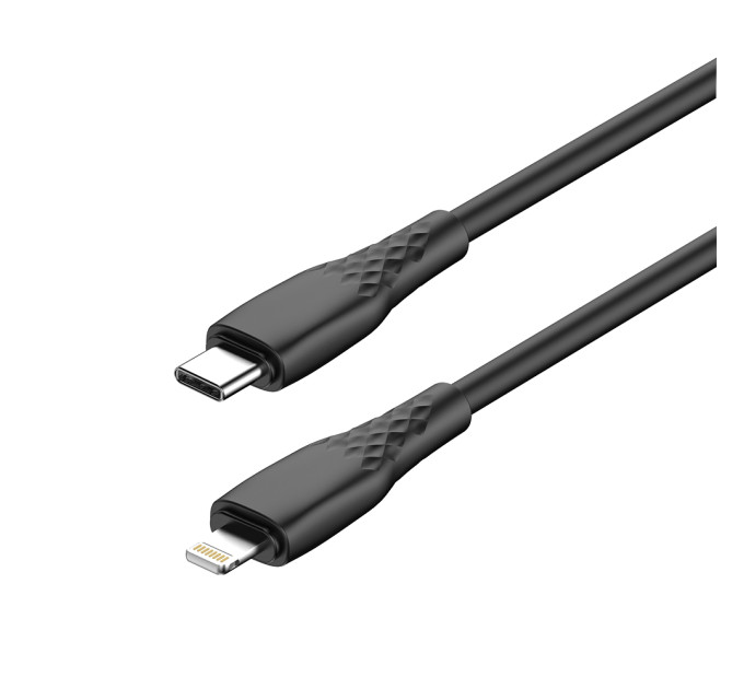 ColorWay Кабель ColorWay USB Type-C - Lightning (M/M), textured PVC, 3А, 1 м, Black (CW-CBPDCL094-BK)