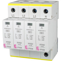 Обмежувач перенапруги ETI ETITEC C T2 275/20 (4+0) 4p (2440395)