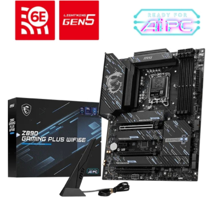 MSI Материнська плата MSI Z890 GAMING PLUS WIFI6E