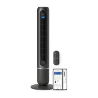 Вентилятор Philips колонний Series 7000, 30Вт, пульп ДУ, режим " Бриз", сенсорний дисплей, таймер, темно-сірий