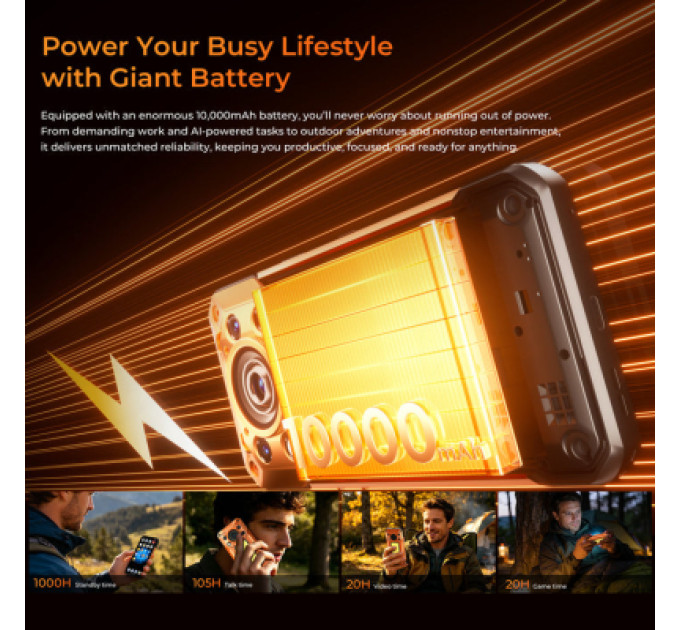 OUKITEL Мобільний телефон OUKITEL WP500 12/1TB Orange (6941749876706)