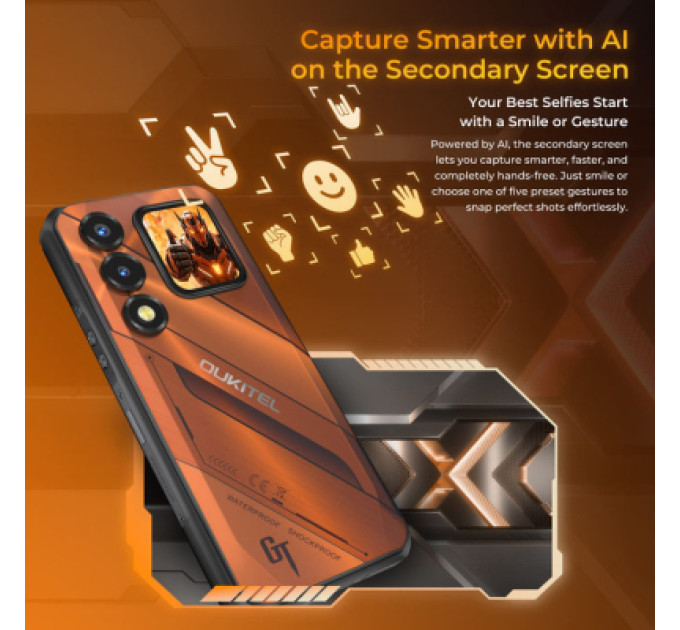 OUKITEL Мобільний телефон OUKITEL WP66 12/512GB Gray (6941749856883)