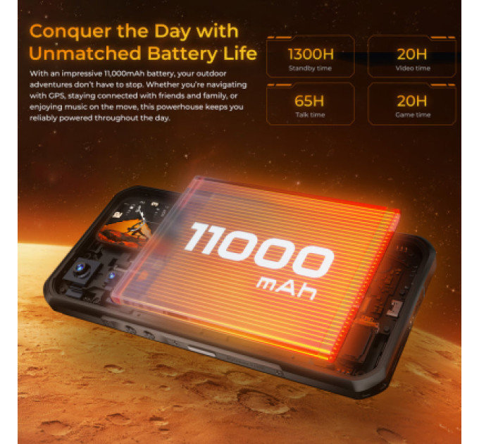 OUKITEL Мобільний телефон OUKITEL WP66 12/512GB Orange (6941749856845)