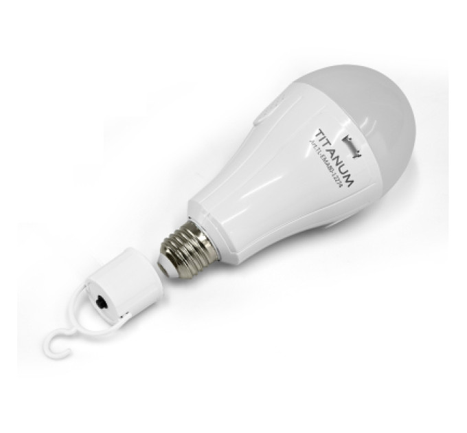 TITANUM Лампочка TITANUM акумуляторна A80 12W E27 4000K 230V (TL-EMA80-12274)