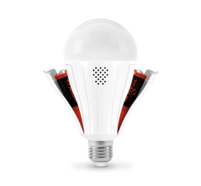 TITANUM Лампочка TITANUM акумуляторна A80 12W E27 4000K 230V (TL-EMA80-12274)