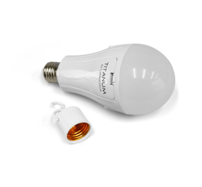 TITANUM Лампочка TITANUM акумуляторна A80 12W E27 4000K 230V (TL-EMA80-12274)