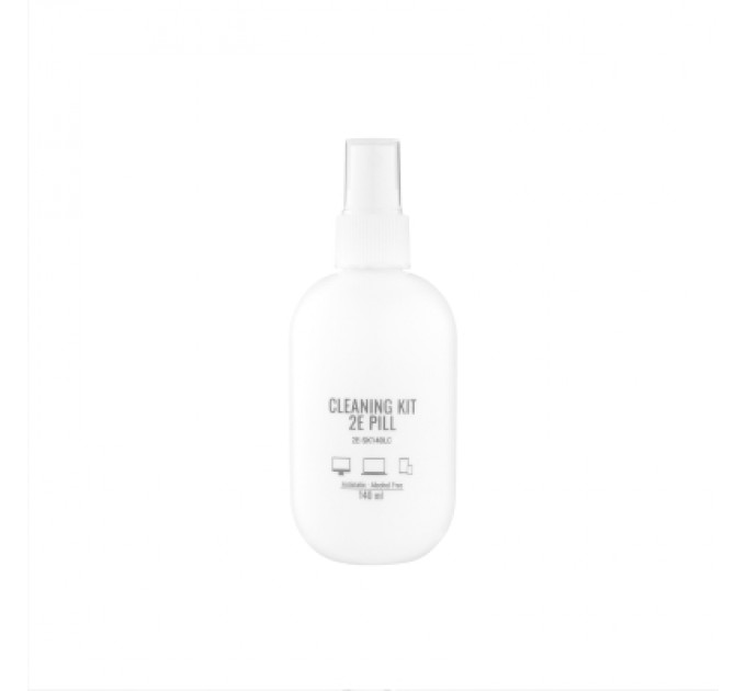 2E Спрей для очищення 2E PILL 140ml Liquid for office equipment +Microfibre 20 cm, white-lilac (2E-SK140LC)