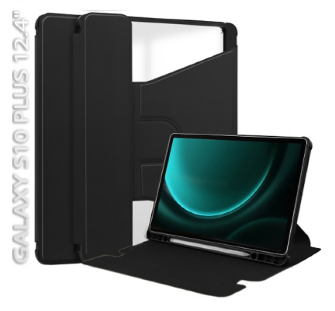 BeCover Чохол до планшета BeCover 360° Rotatable Samsung Galaxy Tab S10 Plus (SM-X820/SM-X826) 12.4" Black (712264)
