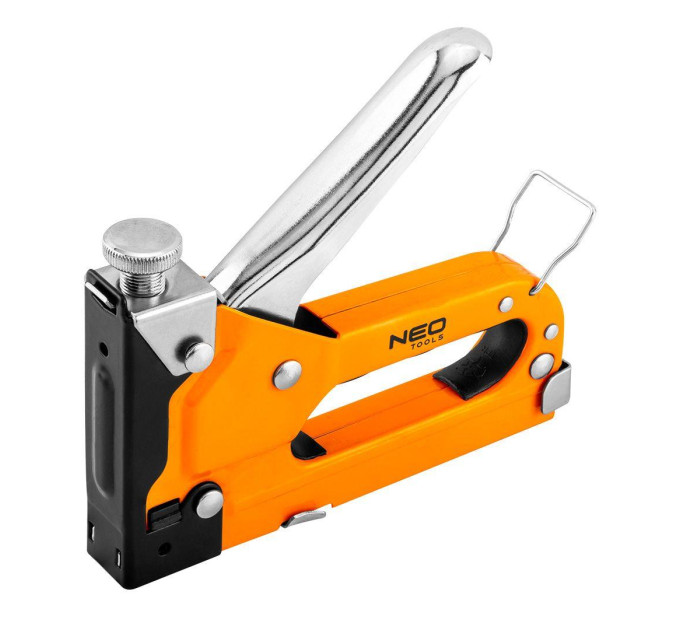Neo Tools Степлер Neo Tools, 4-14мм, тип скоб J, регулювання забивання скоби