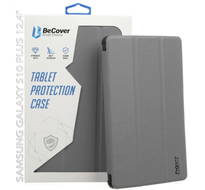 BeCover Чохол до планшета BeCover Smart Case Samsung Galaxy Tab S10 Plus (SM-X820/SM-X826) 12.4" Gray (712235)