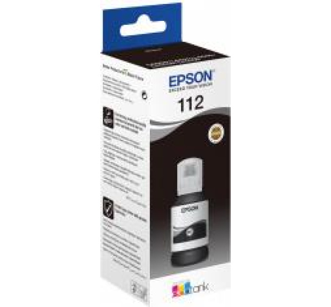 EPSON supplies Контейнер з чорнилом Epson 112 EcoTank L11160/L15150/L15160/L6490/L6550/L6570/L15180/L6580 Black pigm