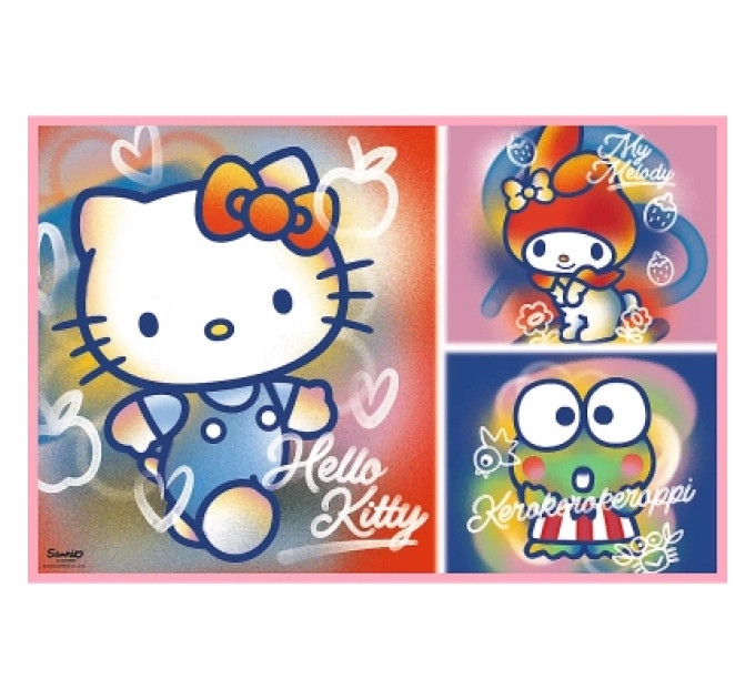 Trefl Пазл Trefl Hello Kitty Вітаю Кітті та друзів 2х200 елементів (5900511133363)