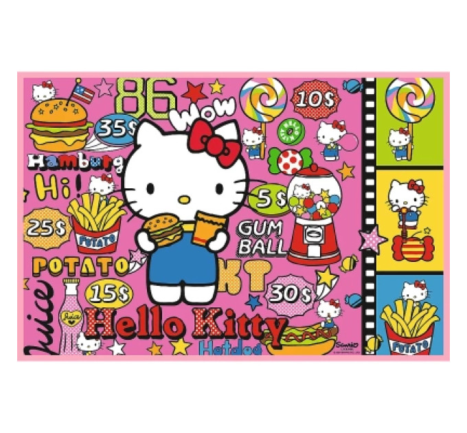 Trefl Пазл Trefl Hello Kitty Вітаю Кітті та друзів 2х200 елементів (5900511133363)