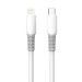 ColorWay Кабель ColorWay USB Type-C - Lightning (M/M), liquid silicone, 3А, 1 м, White (CW-CBPDCL093-WT)