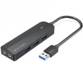 Vention Концентратор Vention USB 3.0 to 3хUSB 3.0/2хTRS Audio/USB Micro 1.0m (CHIBF)
