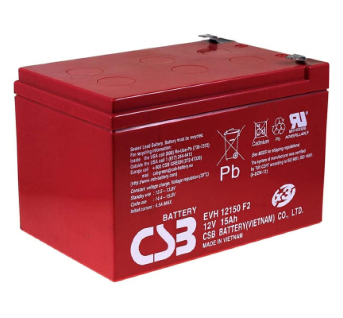 CSB Батарея до ДБЖ CSB EVH12150, 12V 15Ah (EVH12150)