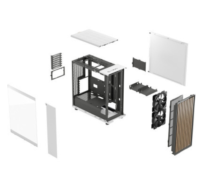 Fractal Design Корпус Fractal Design North Chalk White TG Clear Tin (FD-C-NOR1C-04)