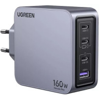 Зарядний пристрій Ugreen 4xUSB 160W (3xUSB-C + USB-A) Gan Nexode Pro X763 (25877)