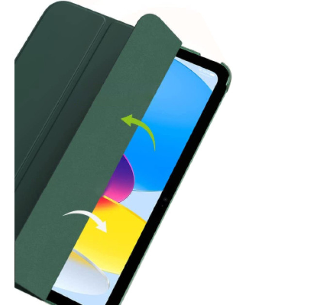 BeCover Чохол до планшета BeCover Tri Fold Hard Apple iPad 10.9" (2022/2024)/iPad (А16) 2025 11" Dark Green (713319)