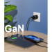 Choetech Зарядний пристрій Choetech GaN USB-A/USB-C 33W QC3.0/PD/PPS (PD5006-EU-BK)