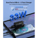 Choetech Зарядний пристрій Choetech GaN USB-A/USB-C 33W QC3.0/PD/PPS (PD5006-EU-BK)