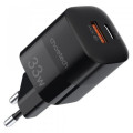Choetech Зарядний пристрій Choetech GaN USB-A/USB-C 33W QC3.0/PD/PPS (PD5006-EU-BK)