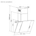 Pyramida Витяжка кухонна Pyramida NVX 50 (800) B WH