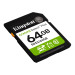 Kingston Карта пам`яті SDXC 64GB UHS-I Class 10 Kingston Canvas Select Plus R100MB/s (SDS3/64GB)