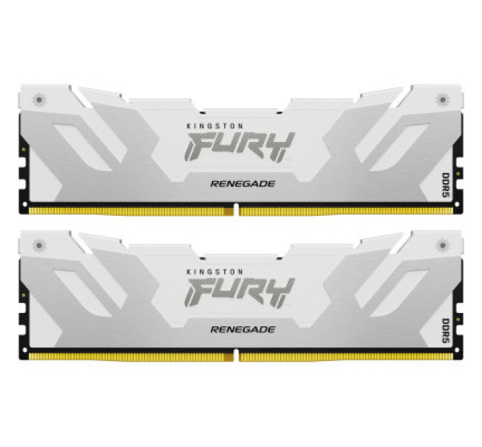Kingston Fury (ex.HyperX) Модуль пам'яті для комп'ютера DDR5 64GB (2x32GB) 6400 MHz Renegade White XMP Kingston Fury (ex.HyperX) (KF564C32RWK2-64)