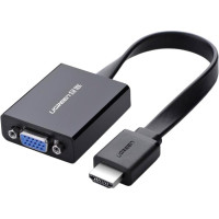Перехідник HDMI M to VGA F + 3.5mm + Micro USB black Ugreen (40248)