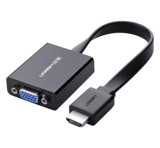 Ugreen Перехідник HDMI M to VGA F + 3.5mm + Micro USB black Ugreen (40248)