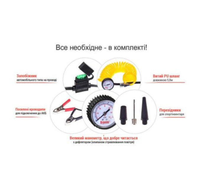 Штурмовик Автомобільний компресор Штурмовик AC-72 150psi/25Amp /90л (AC-72)