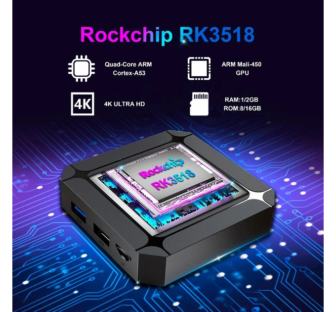 X96Q HD медіаплеєр X96Q Android (RK3518/2GB/16GB)