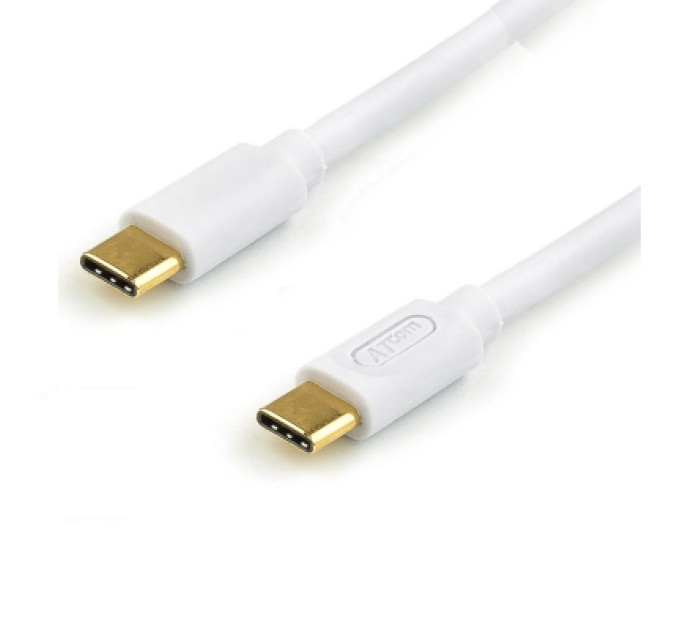 Atcom Дата кабель USB-C to USB-C 0.8m 60W 3A QC 3.0 white Atcom (AT-C08)