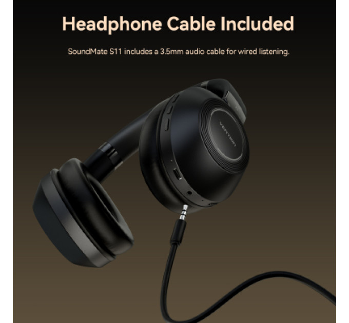 Vention Навушники Vention S11 SoundMate Wireless Black (NBBB0)