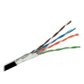 Kingda Кабель мережевий Kingda UTP 305м, cat 5e, CU, 4 pairs, 24AWG, PE, outside, black (KDUT8013)