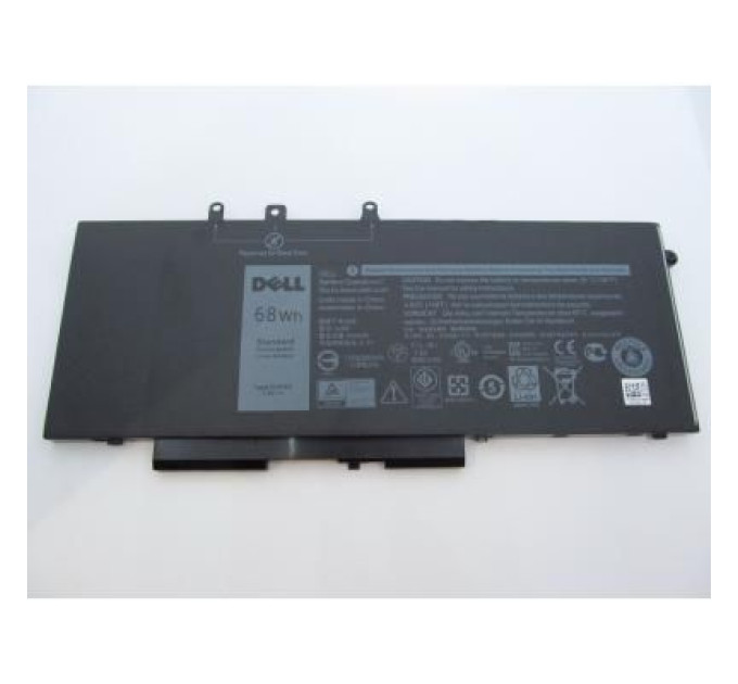 Dell Акумулятор до ноутбука Dell Latitude 5480 GJKNX (long), 68Wh (8500mAh), 4cell, 7.6V, Li- (A47312)