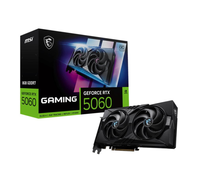 MSI Відеокарта PCIE16 RTX5060 8GB GDDR7 RTX5060 8G GAMING OC MSI