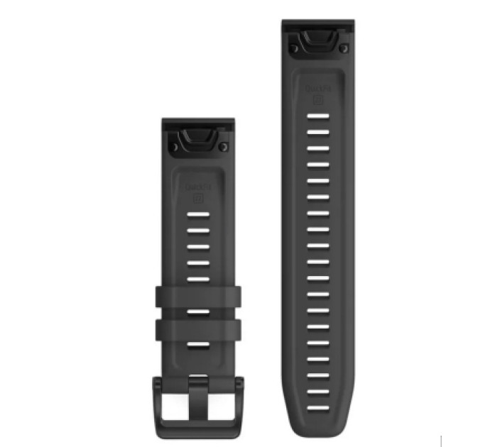 Garmin Ремінець до смарт-годинника Garmin fenix 6 solar 22mm QuickFit Slate Gray Silicone (010-12863-22)