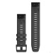 Garmin Ремінець до смарт-годинника Garmin fenix 6 solar 22mm QuickFit Slate Gray Silicone (010-12863-22)