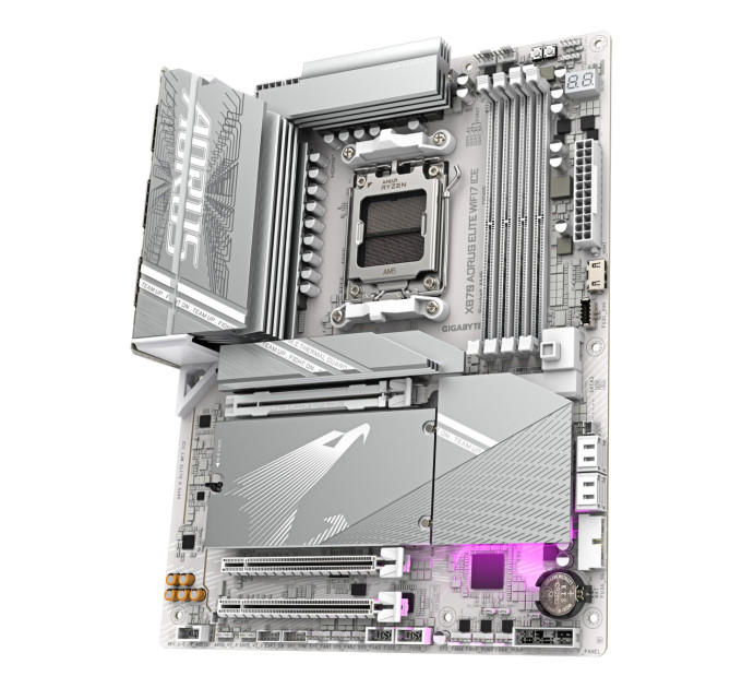 GIGABYTE Материнська плата AMD X870 SAM5 ATX X870 A ELITE WF7 ICE GIGABYTE